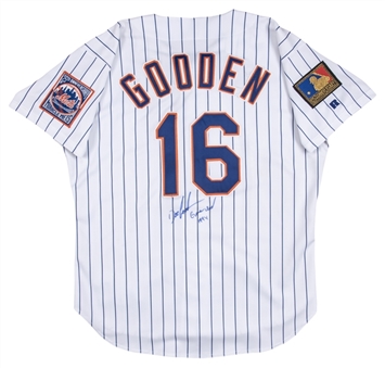 1994 Dwight Gooden Game Used and Signed New York Mets Home Jersey - Final Season with Mets! (Beckett)